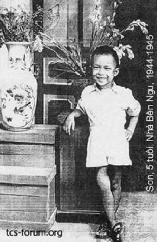 Nhạc sĩ Trịnh Công Sơn khi mới 5 tuổi
